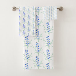 Witte boshyacinten bad handdoek