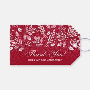 Witte Botanicals Cranberry dank u Cadeaulabel