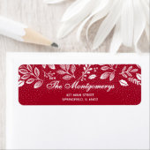 Witte botanicals op cranberry retouradres etiket (Insitu)