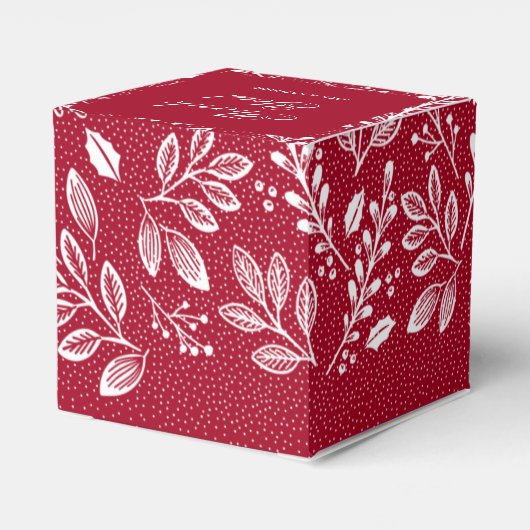 Witte Botanicals Rood Dank u Bedankdoosjes (Achterkant)