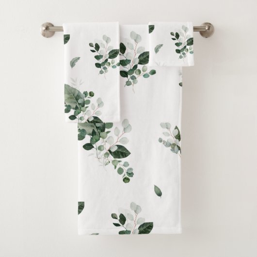 WITTE BOTANISCHE BATHROOM TOWEL SET BAD HANDDOEK (Insitu)