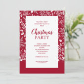 Witte botanische stoffen kerstfeestdagen (Staand voorkant)