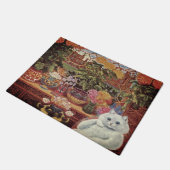  witte botanist bloemkool deurmat (Schuin)