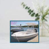 Witte boten in de Marina Key West Florida Briefkaart (Staand voorkant)
