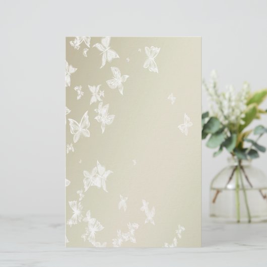 Witte boter briefpapier (Staand voorkant)