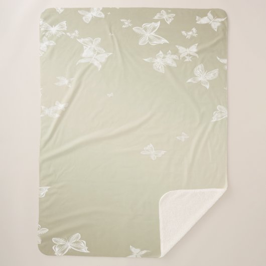 Witte boter sherpa deken (Voorkant)