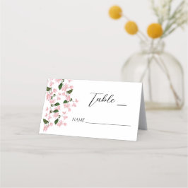 Witte Bougainvillea Bloem Gevouwen Plaats Kaart Plaatskaartje