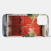 WITTE BOUWEN MET GESLOTEN RODE WOODEN DEUR Case-Mate iPhone CASE (Achterkant (horizontaal))