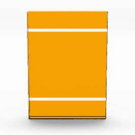 Witte bovenkant accentstrepen op goudgeel fotoblokken