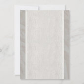 Witte Bow & Linen Wedding-uitnodigingen Kaart (Achterkant)