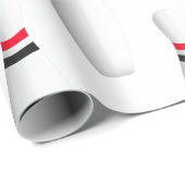 Witte bowling pinnen op wit cadeaupapier (Rol Hoek)