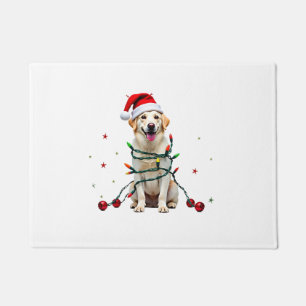 Witte Boxer Hond Lelijke Kerst Sweater Grappige Ke Deurmat
