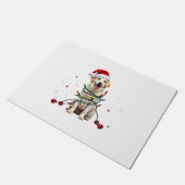 Witte Boxer Hond Lelijke Kerst Sweater Grappige Ke Deurmat (Schuin)