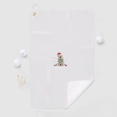 Witte Boxer Hond Lelijke Kerst Sweater Grappige Ke Golfhanddoek (Insitu)