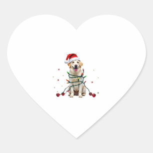 Witte Boxer Hond Lelijke Kerst Sweater Grappige Ke Hart Sticker