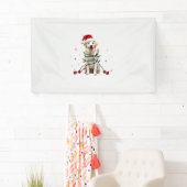 Witte Boxer Hond Lelijke Kerst Sweater Grappige Ke Spandoek (Insitu)