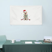 Witte Boxer Hond Lelijke Kerst Sweater Grappige Ke Spandoek (Beurs)