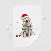 Witte Boxer Hond Lelijke Kerst Trui Grappig Kerstf Golfhanddoek (Insitu)