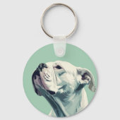 Witte boxer sleutelhanger (Voorkant)
