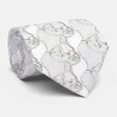 Witte boxer stropdas (Opgerold)