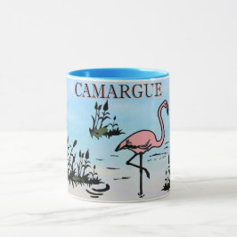Witte brandende mug mok