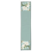 Witte brandkranen, korte tafelblad tafelloper (Voorkant)