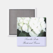 Witte brandkranen met zachte blauwe rand magneet (Voorkant / Achterkant)