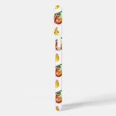 Witte Brandweerman Fun Red & Yellow Flame Design Case-Mate iPhone Case (Achterkant / Links)