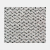 Witte breinwol textuur camouflage foto backgrou fleece deken (Voorkant (Horizontaal))