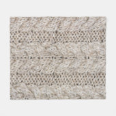 Witte breiwol, textuur achtergrond fleece deken (Voorkant (Horizontaal))