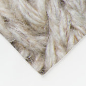 Witte breiwol, textuur achtergrond fleece deken (Hoek)
