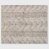 Witte breiwoltextuur achtergrond. cadeaupapier (Vlak)