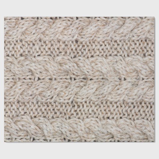 Witte breiwoltextuur achtergrond. cadeaupapier (Vlak)