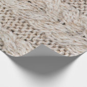 Witte breiwoltextuur achtergrond. cadeaupapier (Hoek)
