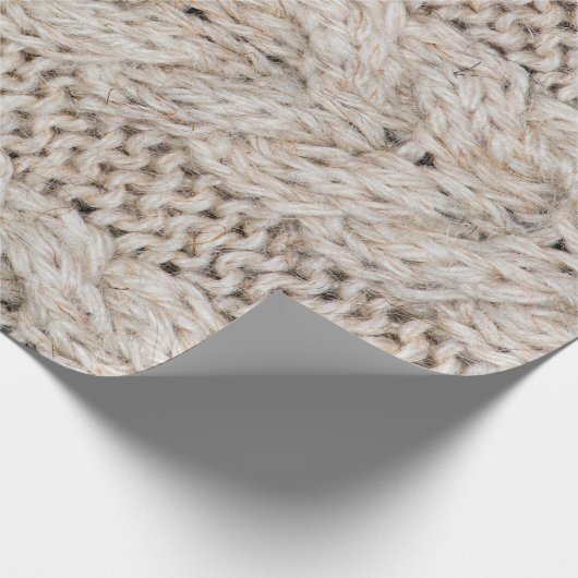 Witte breiwoltextuur achtergrond. cadeaupapier (Hoek)