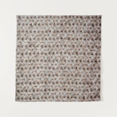 Witte breiwoltextuur achtergrond. wandkleed (Voorkant (horizontaal))