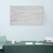 Witte Brick-achtergrond Spandoek (Beurs)