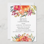 Witte Bridal Luncheon Weddenschap Kaart (Voorkant)