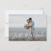 Witte brief Gewoon trouwfeest aankondiging (Voorkant)