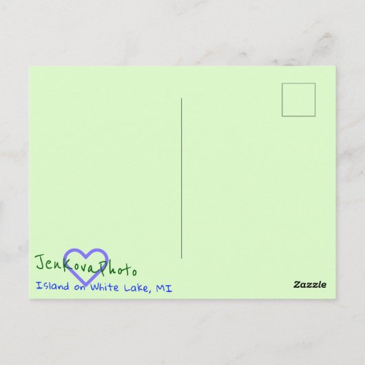 WITTE BRIEFKAART (Achterkant)