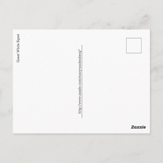 Witte Briefkaart (Achterkant)