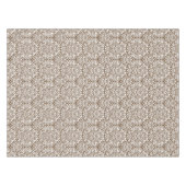 Witte Brocade Damask Pick Kleurachtergrond Tafelkleed (Voorkant (Horizontaal))