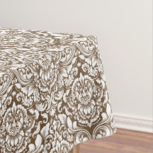 Witte  Brocade Damask Pick Kleurachtergrond