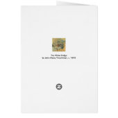 Witte brug door Tarreman,  impressionisme (Achterkant)