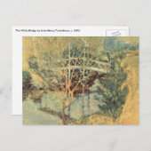 Witte brug door Tarreman,  impressionisme Briefkaart (Voorkant / Achterkant)