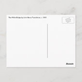 Witte brug door Tarreman,  impressionisme Briefkaart (Achterkant)
