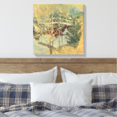 Witte brug door Tarreman,  impressionisme Canvas Afdruk (Insitu (Slaapkamer))