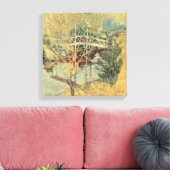 Witte brug door Tarreman,  impressionisme Canvas Afdruk (Insitu (Woonkamer))