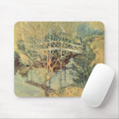 Witte brug door Tarreman,  impressionisme Muismat (Met muis)