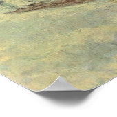 Witte brug door Tarreman, impressionisme Poster (Hoek)